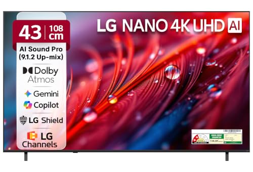 LG 108 cms (43 inches) U8 AI Series 4K Ultra HD (3840 x 2160) Smart webOS LED TV 43NU870BPLA 2026