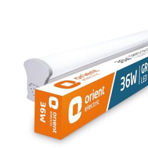 Orient Electric 36W Grace Delite Mushroom LED Batten| 4000 lumens Bright Light Output| LED tubelight for Home| Sleek & Stylish Design| Non-breakable Polycarbonate housing| 6500K, Cool White| Pack of 1