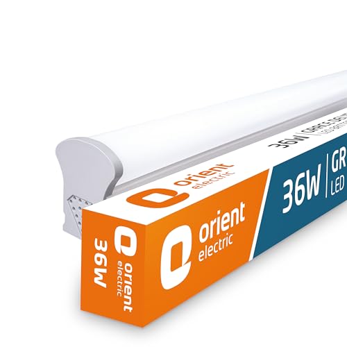 Orient Electric 36W Grace Delite Mushroom LED Batten| 4000 lumens Bright Light Output| LED tubelight for Home| Sleek & Stylish Design| Non-breakable Polycarbonate housing| 6500K, Cool White| Pack of 1