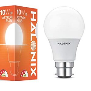 Halonix 10W Cool Day Light LED Light, Pack of 1, (F5BMM030040000000 PK1) B22D, White