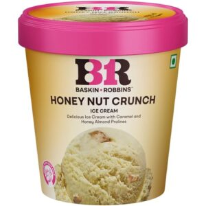 Baskin Robbins Ice Cream Tub Honey Nut Crunch, 450 ml