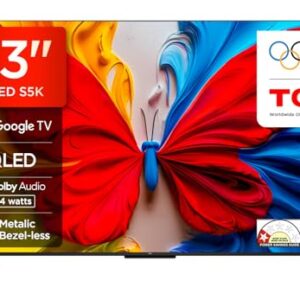 TCL 108 cm (43 inches) FHD Smart QLED Google TV | Dolby Audio 24 watts | HDR 10 | Metallic Bezel-Less | Multiple Viewing Mode | 43S5K