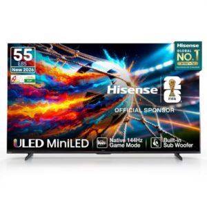 Hisense 139 cm (55 inches) E8S Series ULED MiniLED Smart TV 55E8S (Black)