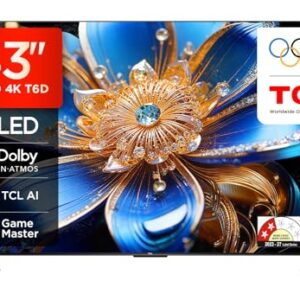 TCL 108 cm (43 inches) 4K Ultra HD Smart QLED Google TV | HDR 10+ | Dolby Vision & Atmos | 30W Speaker Output | Game Master | 43T6D