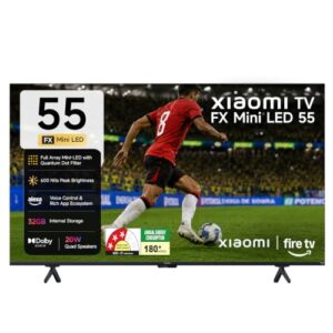 Xiaomi 138 cm (55 inches) Smart TV MiniLED QLED Fire TV L55MC-FSMIN