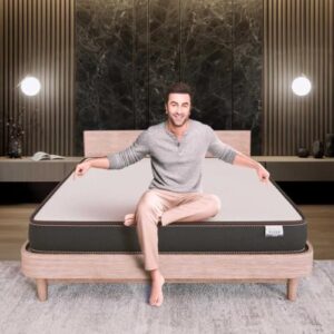 Nilkamal SLEEP Lite Dual Comfort 4 Inch Mattress | 10 Year Warranty | Reversible Design | Soft & Firm Sides | Superior HR Foam | Breathable Knitted Fabric | Bed Mattress | Double Size (75X48X4)