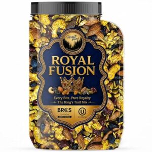 Forest Found Royal Fusion Masala Dry Fruits Trail Mix – 400gm | Premium Dry Fruit Mix For Snacking | With Cashews, Almonds, Raisins, Cranberries, Sunflower & Pumpkin Seeds | No Palm Oil & Flavours