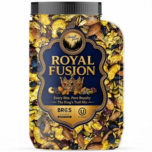 Forest Found Royal Fusion Masala Dry Fruits Trail Mix - 400gm | Premium Dry Fruit Mix For Snacking | With Cashews, Almonds, Raisins, Cranberries, Sunflower & Pumpkin Seeds | No Palm Oil & Flavours