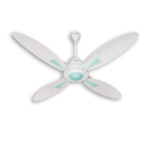 USHA Bloom Series Dahlia 100% Copper Motor 4-Blade BLDC Ceiling Fan | Bi-Directional | Sleep/Boost/Timer Modes | RF Remote | Dust-Resistant |3Y Motor & 2Y PCB Warranty (White & Light Green)
