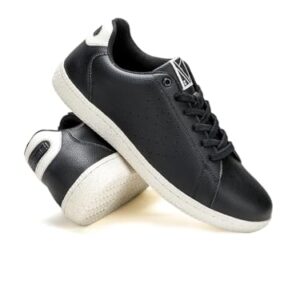 hummel Classic Pinnacle Casual Sneaker for Women Lightweight Breathable with Enhanced Comfort Cushioned Insole and Slip-Resistant Work and Play Casual Shoes- UK 6 Black
