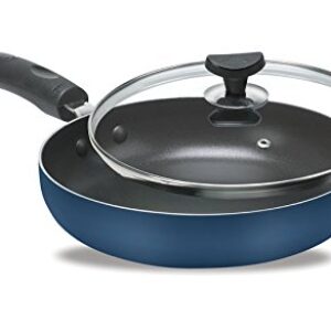 Crystal Aluminium Induction Base Round Non-Stick Fry Pan, Multicolor