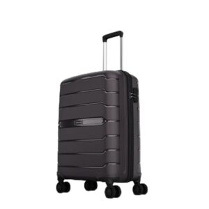Aristocrat Liberty 8-Wheel Cabin Size Hard Case Trolley Bag, Saddle Brown