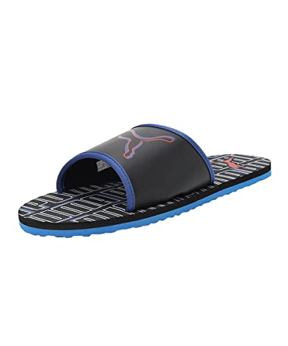 PUMA | Stellar V6 Men's Slides | Black-Limoges-High Risk Red | 7UK