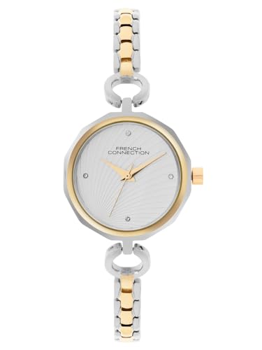 French Connection Soleil Silver Round Dial Womens Analogue Watch - FCN069TM