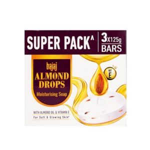 Bajaj Almond Drops Moisturising Soap, 125 gm (Pack of 3)