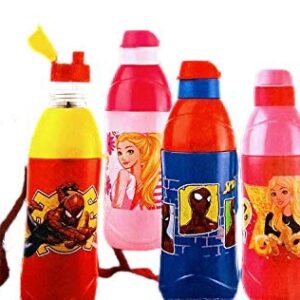 CELLO Puro Steel-X Kids Zee 600 | Water Bottle with Inner Steel and Outer Plastic | Insulated Water Bottle | 540 ml, Assorted, Set of 2