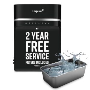 Livpure Sereno Neo Water Purifier | 2 Year No Service Cost- Filters Included | Advance Filtration Stages | RO+UV+Mineral | 5.5 L Stainless Steel Tank