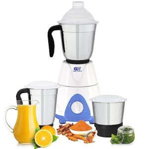 GIGAWATTS 1000W All-in-One Mixer Grinder Blender Heavy Duty Electric Mixy, 3 Stainless Steel Jars with Leak Proof Lid 3 Speed Control 21000 RPM (1 Year Warranty)