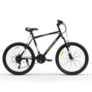 Jyva Carbon Steel Youth Mountain Bike for Unisex, 26T, 21 Speed, 26 Inch, 18 Inch Frame (Multicolor)