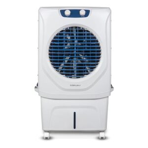 Bajaj Shield Series Velar 70L Desert Air Cooler for Home|Anti-Bacterial Honeycomb Cooling Pad|Inverter Ready|80Ft Air Throw|Dual Water Inlet|Ice Chamber|1 Year Product Warranty|White