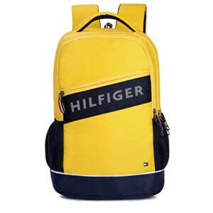 Tommy Hilfiger Zander Unisex Polyester 15 Inch Laptop Backpack Yellow + Navy