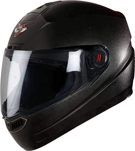 Steelbird SBA-1 7Wings Classic Full Face Helmet with Clear Visor with Skull Cap