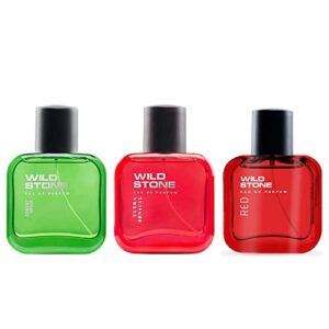 Wild Stone Forest Spice, Red and Ultra Sensual Long Lasting Mens Perfume, Pack of 3 (30ml each)