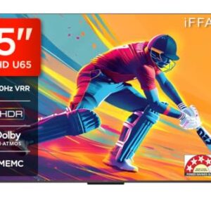 iFFALCON 164 cm (65 Inches) 4K UHD Smart LED Google TV | 120Hz VRR | Dolby Vision & Atmos | Game Master | 65U65