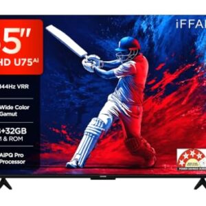 iFFALCON 164 cm (65 Inches) 4K UHD Smart LED Google TV | 144Hz VRR | 3GB RAM | Dolby Vision & Atmos | Game Master | 65U75