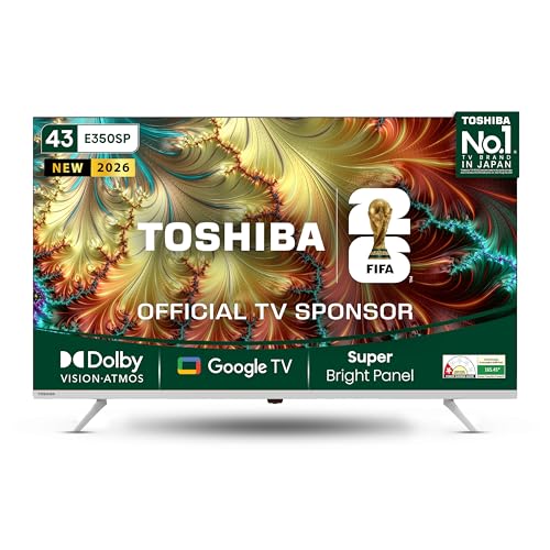Toshiba 108 cm (43 inches) E350SP Series 4K Ultra HD Smart LED Google TV 43E350SP