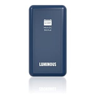 Luminous 1202|Mini Ups|Dual-Band Router | Reliable Power Backup During Power Cut for WiFi Router,Intercom,Set-Top Box,Alexa,and Mini Camera|Upto 4Hrs Portable & Protection,Blue