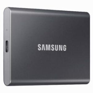 Samsung T7 1TB, Portable SSD, up to 1050MB/s, USB 3.2 Gen2, for Photography, Gaming, Students & Professionals, External Solid State Drive (MU-PC1T0T), Grey