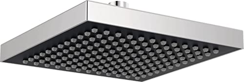 DELTA FAUCET | 8” Square Raincan Shower Head| Touch-Clean Technology (Polished Chrome) | Overhead Shower | RP50841