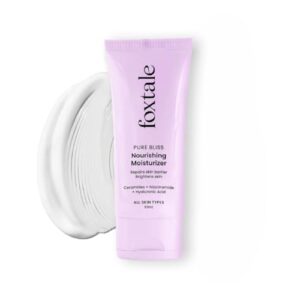 Foxtale Nourishing Ceramide Moisturizer for Dry Skin, 120Hr Hydration,50ml | Niacinamide, Kokum Butter, Hyaluronic Acid, Ultra Light, Non Sticky, Nourishes & softens, Without Clogging Pores, Use daily