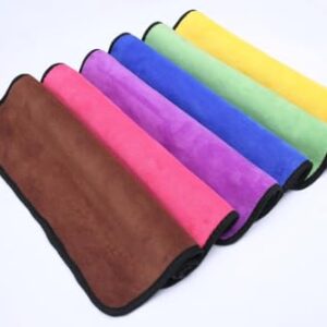 JEEVA ENTERPRISES 800 GSM Microfiber 2 Sided Extra Thick Microfiber Cleaning Cloths Perfect for Bike Auto Cars Both. Interior and Exterior |Size (40×60) cm Pack of 4 Multi 03