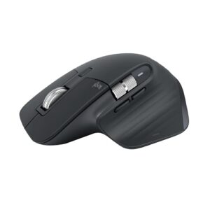 Logitech MX Master 3S Bluetooth Edition Wireless Mouse, No USB Receiver – Ultra-Fast Scrolling, Ergo, 8K DPI, Track on Glass, Quiet Clicks, Works with Apple Mac, Windows PC, Linux, Chrome – Graphite
