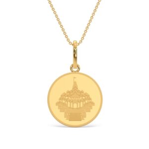 Kalyan Jewellers 24K (999) Purity Ayodhya Gold Coin Pendant 2 Gms