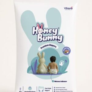 HONEY BUNNY Medium Premium Baby Diaper pant | Ultra thin | Cottony Soft | Super Absorption|shea butter