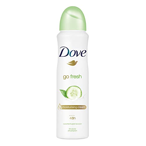 Dove Antiperspirant Cucumber & Green Tea Deodorant, 150ml | Long-Lasting Freshness & Gentle Skin Care For All-Day Protection