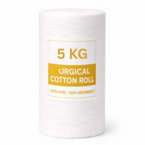 Absorbent Cotton Roll For Makeup remover, Sensitive Baby Care, First Aid, Beauty Care,| wound care or makeup removal |Facial Cleaning, Saloon, parlor | Cosmetic & Skincare Use | Medical Use| Bandage Holder Dental Use (500g)