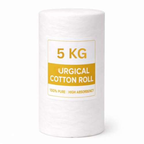 Absorbent Cotton Roll For Makeup remover, Sensitive Baby Care, First Aid, Beauty Care,| wound care or makeup removal |Facial Cleaning, Saloon, parlor | Cosmetic & Skincare Use | Medical Use| Bandage Holder Dental Use (500g)