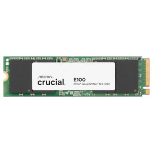 Crucial E100 1TB M.2 NVMe PCIe Gen4 Internal SSD, Up to 5,000MB/s, Laptop & Desktop Compatible – CT1000E100SSD8