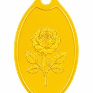 Muthoot PAPPACHAN Swarnavarsham 24K (999) Yellow Gold Oval Rose Pendant 2 Gram