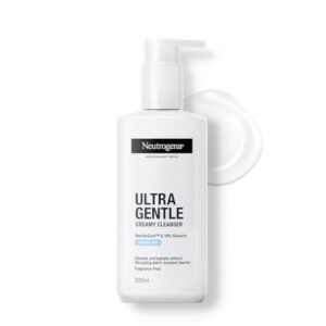 Neutrogena Ultra Gentle Creamy Cleanser | 14X Gentler Cleanser | All Skin Types Including Sensitive Skin | Face Wash for Sensitive Skin for Men & Women | With Barriercare Technology & 10% Glycerin | Paraben-Free