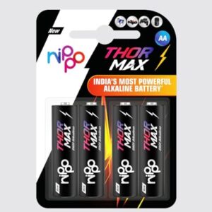 Nippo Thor MAX AA Alkaline Battery (Pack of 4)