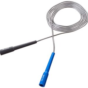 DE JURE FITNESS Adjustable Slim Shape Weight Loss Ball Pencil Speed Skipping Rope (275cm) (Blue Grey (Grey))