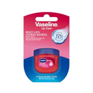 Vaseline Lip Therapy Rosy Lips | Tinted Balm for Soft Pink Finish | 72Hr Moisturization | Rosy Floral Fragrance | 7g