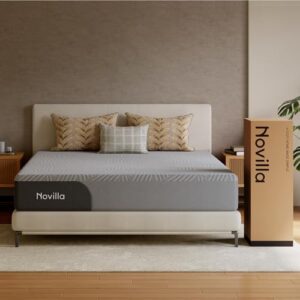 Novilla Mattress Gel Memory Foam King 8 Inch 7-Zone Ortho Cooling