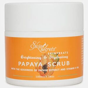 Skin Secrets Papaya Scrub with Papaya Extract| Paraben & Silicone Free| 100gm