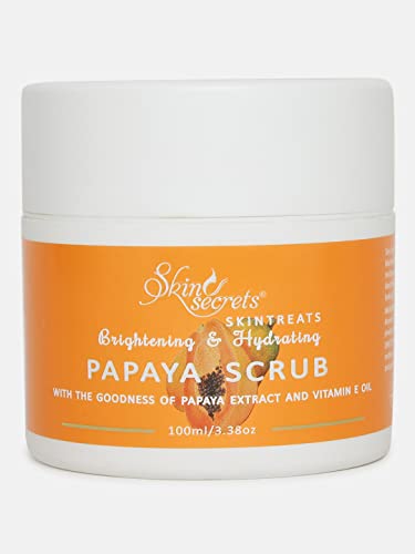 Skin Secrets Papaya Scrub with Papaya Extract| Paraben & Silicone Free| 100gm
